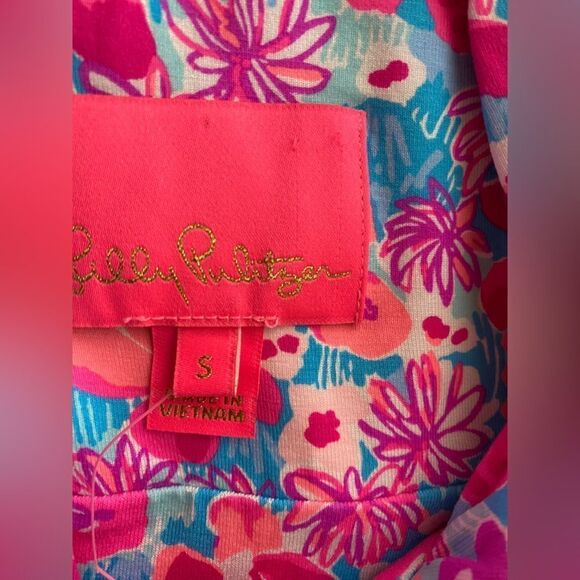 Lilly Pulitzer Mini  Dress Womens Size Small Floral Sleeveless Tiered Ruffle - Picture 10 of 16